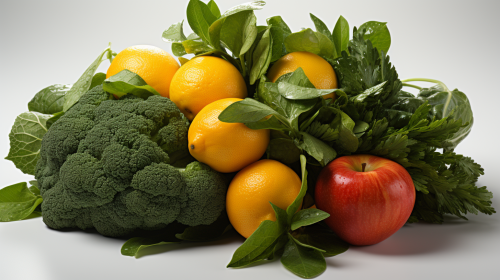 Assorted healthy fruits and vegetables