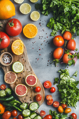 Fresh Healthy Cookbook Background