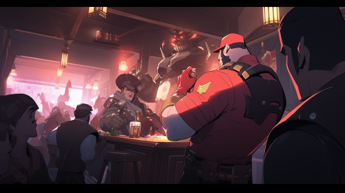 Heavy Meeting Zarya in Russian Bar