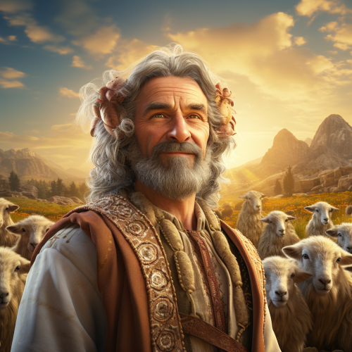 Charismatic Hein in National Caucasus Outfit with Farm Animals