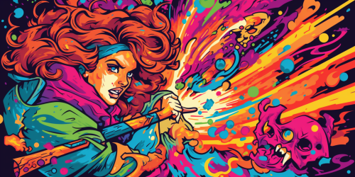 Hermione Granger in epic magic duel Hermione Granger in epic magic duel