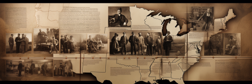 Black and White Vintage Italian Emigrants to Amerika