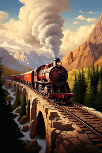 Disney-style Hogwarts Express graphic Disney-style Hogwarts Express graphic