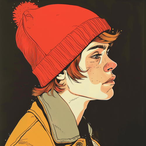 Holden Caulfield in Dan Clowes Style