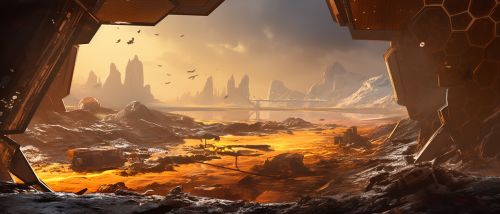 Large Honeycomb in Space Lab