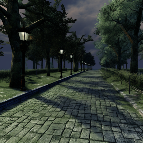 Horror video game park level Horror video game park level