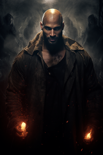 Horror movie poster with Ricky Whittle and 7 serial killers