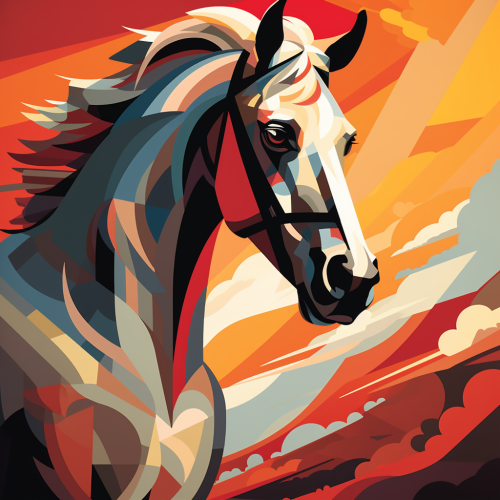 Beautiful horse artwork by Tom Whalen