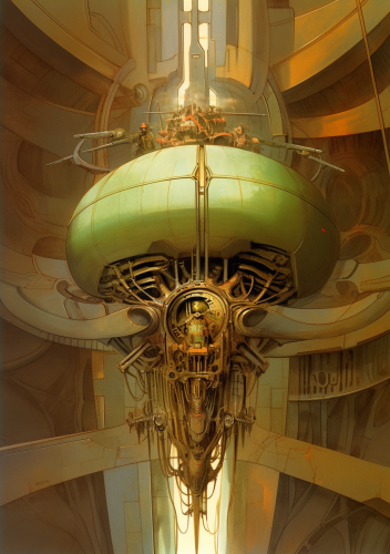 Sci-Fi Spaceship with Lights Sci-Fi Spaceship with Lights