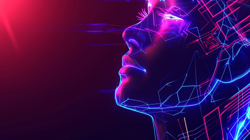 AI and Human Faces with Circuit Geometry