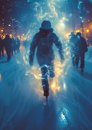 Human light speed skating hyperbola style Human light speed skating hyperbola style