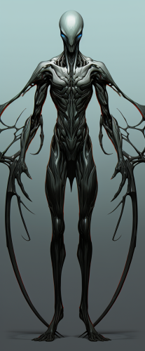 Alien with Nanotech Armaments