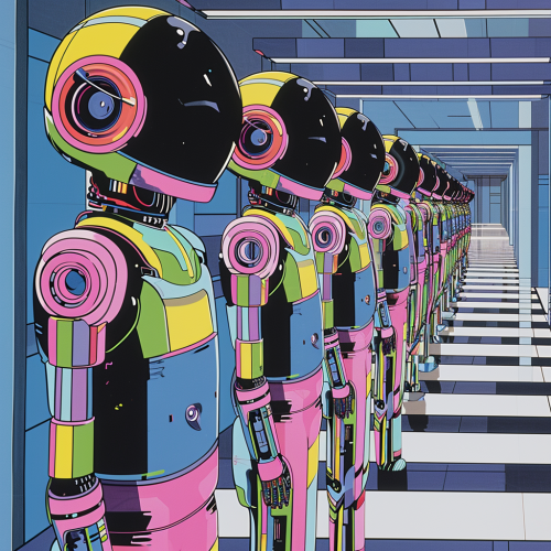 Humanoid Assembly Factory Hiroshi Nagai Aesthetic