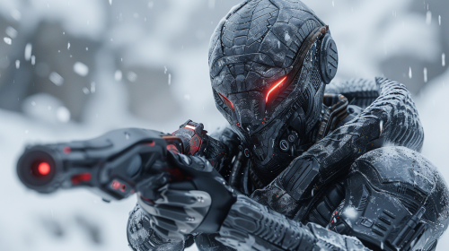 Cobra humanoid with laser gun