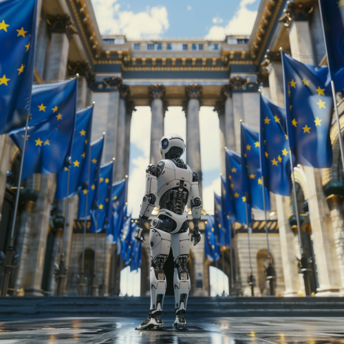 Robot at European Union Court