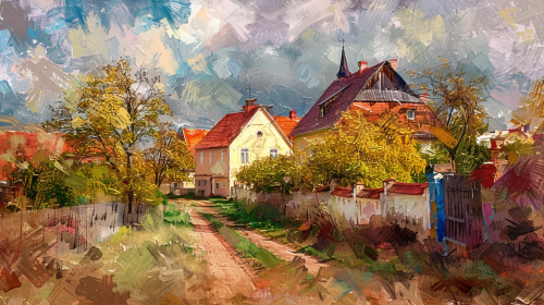 Hungarian village ball of light