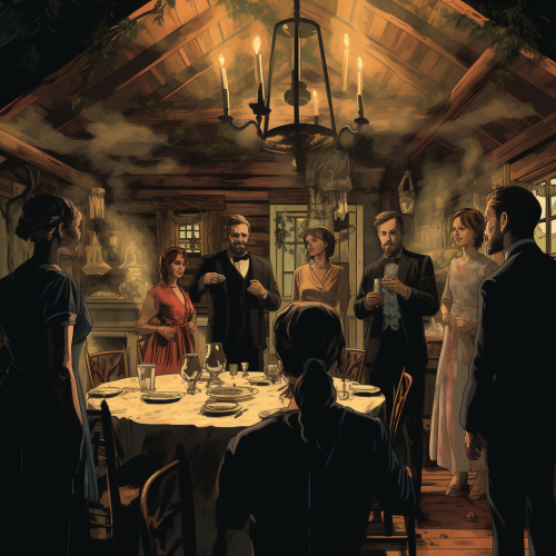 Deranged guests at hunting cabin wedding