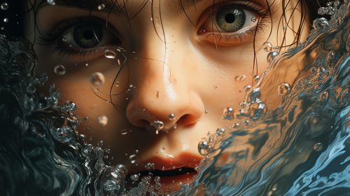 Hyper realistic photograph with augmented reality effects