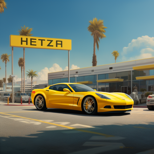 Hyper Realistic Hertz Car Picture