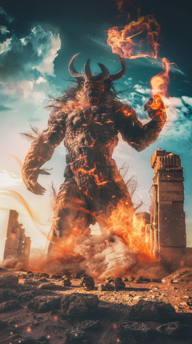 Powerful Ifrit in Desert