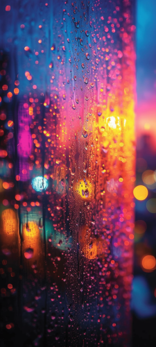 Neon Texture on Black Backdrop