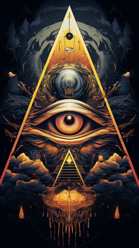 Hyperdetailed Illuminati Conspiracy Theory Vector Art
