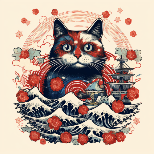 ukiyo-e-statue-liberty-cat-face-cute