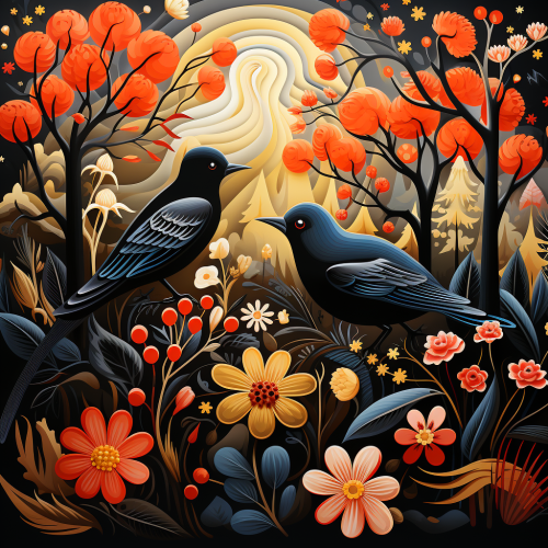 Colorful pattern illustrations for branding