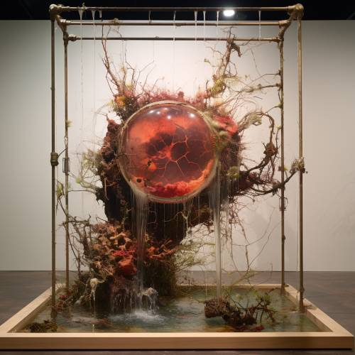 Futuristic Escape Velocity Organism Mirror Clock Futuristic Escape Velocity Organism Mirror Clock