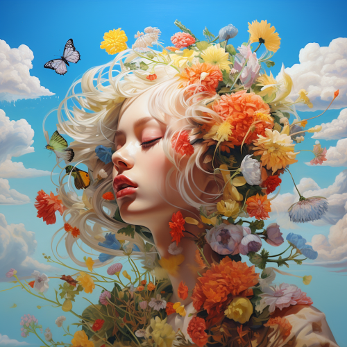 Impressionist-style graja in painting