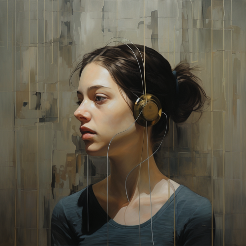 A person ignoring information