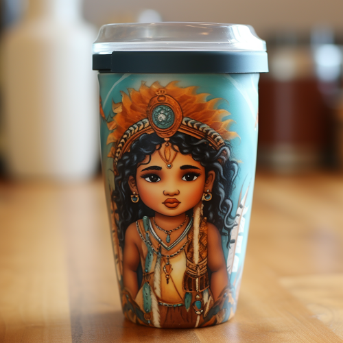 Indian baby with sippy cup