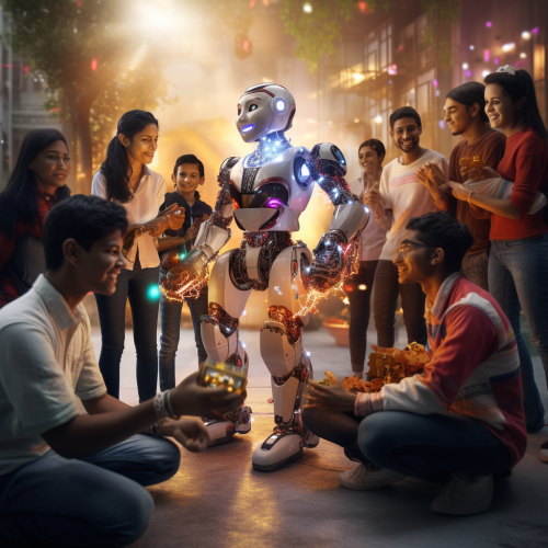 Diwali celebration by Indian engineering students