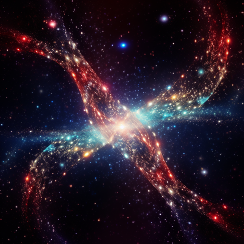 Abstract artwork with infinity style