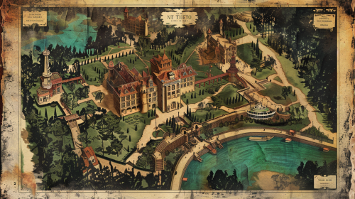 Insane Asylum Disneyland Map Design