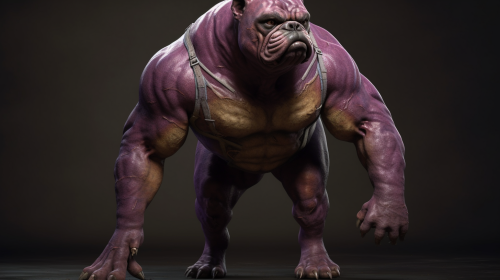 American Bully with impressive muscles American Bully with impressive muscles