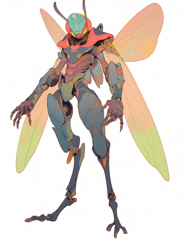 Image of an Anthromorphic Insect Man