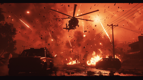 Tense GTA PUBG Battle Parachuting Tense GTA PUBG Battle Parachuting