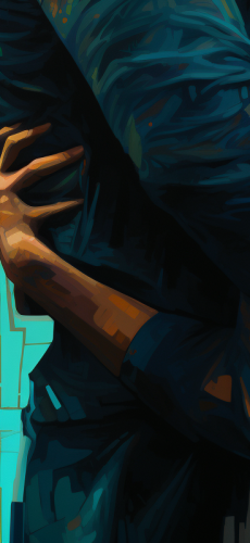 Loving husband and wife hug