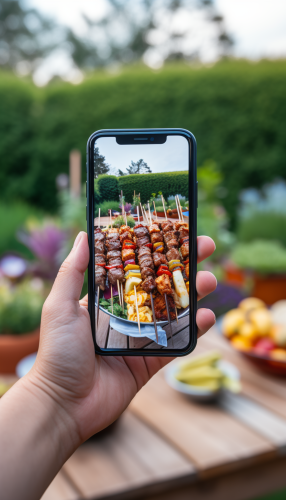 iPhone 15 Pro Garden Kebabs Shashlik Table