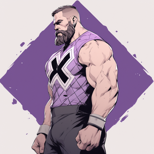 Bearded Irish Wrestler in X-Men Gear