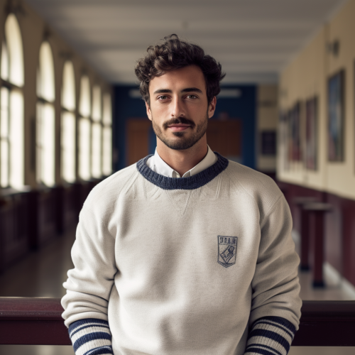Italian Man in University: Smart and Stylish Italian Man in University: Smart and Stylish