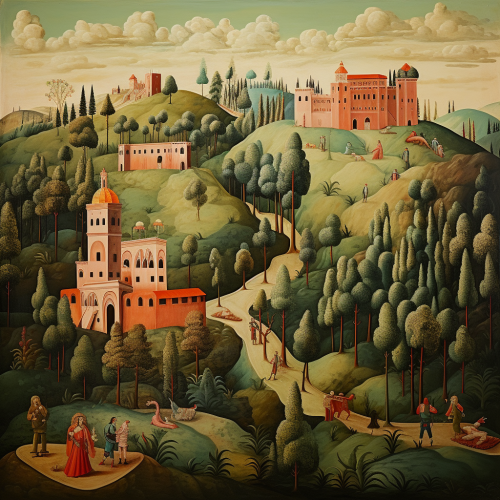 Italian medieval religious fresco artwork