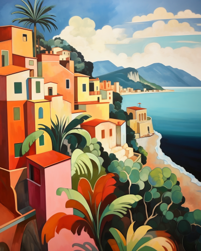 Italian Riviera Modernist Landscape
