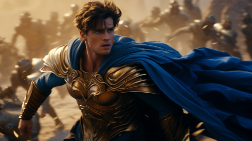 Jacob Elordi Disney Hercules Titan Cape Armor Sword