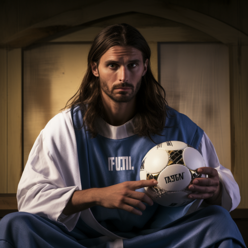 Jesus of Nazareth soccer jersey model