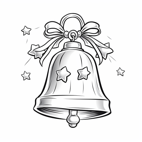 Jingle Bells black line sketch