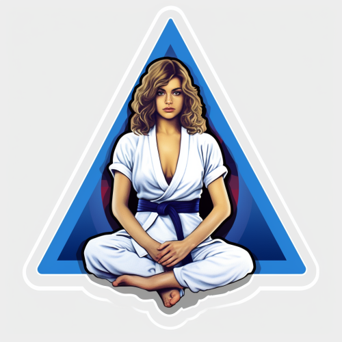 Women demonstrating the Triangle Move in Jiu-Jitsu