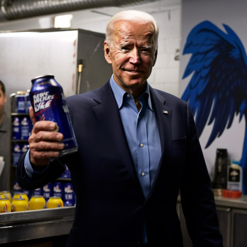 Joe Biden with Wings from Drinking Red Bull Joe Biden with Wings from Drinking Red Bull