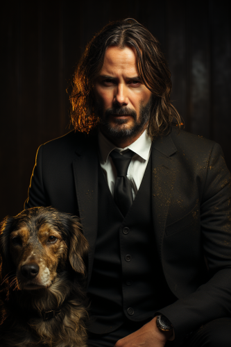 A faded photo of John Wick